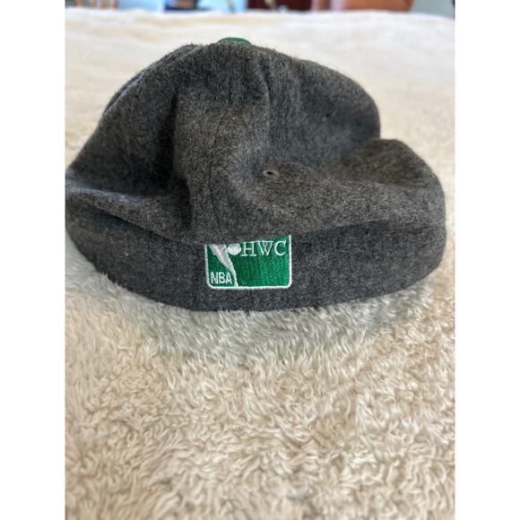 Boston Celtics Hat Gray Wool Blend Green Embroidered 7 1/2 New Era HWC - Picture 5 of 10